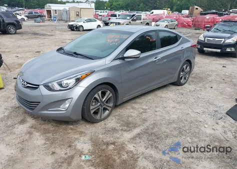 2014 Hyundai Elantra Sport from USA, damaged, VIN KMHDH4AH9EU119618